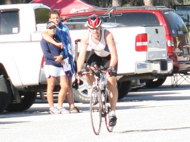 Starting the bike course at 2009 Waldo Triathlon