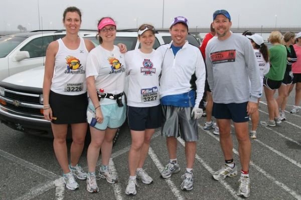 Team In Training friends before the 2009 River Run 15k