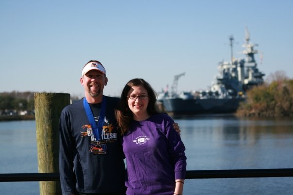 With my wife the morning after completing the Beach2Battleship Ironman.