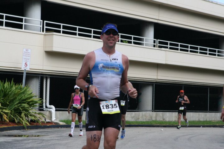 On the run course of Ironman 70.3 Miami.