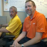 David with Dan Nolan in the GuideWell office