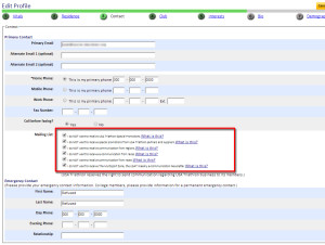 USAT Profile Settings