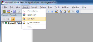 Outlook: Insert Module