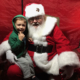 Visiting Santa Claus at the 2017 town tree lighting