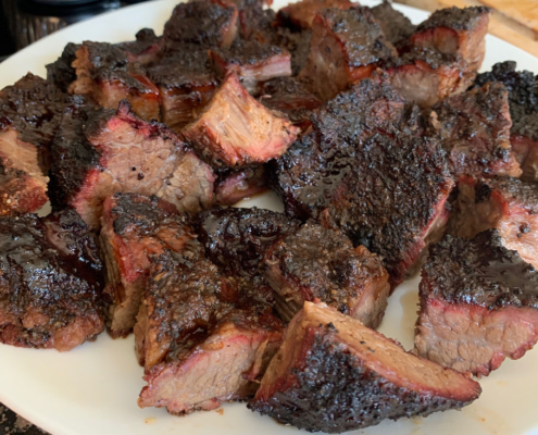 Finished burnt ends