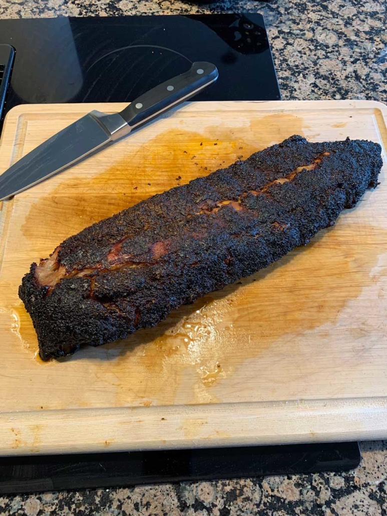 Ribs ready for carving