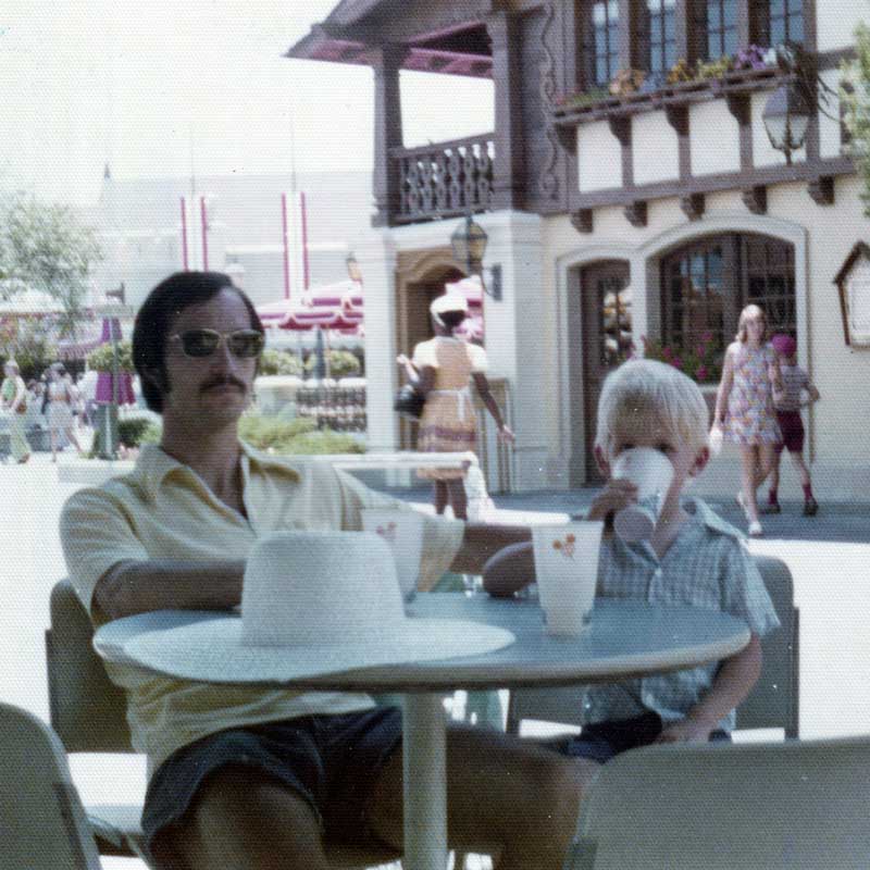 My dad and me, c. 1976