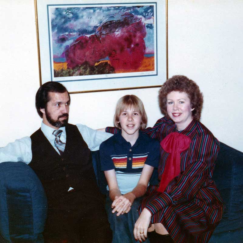 My parents and me, c. 1978