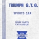 Triumph GT6 Spare Parts Catalog